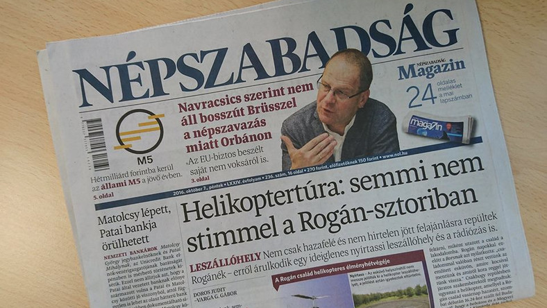 A Népszabadság, pénteki, egyben utolsó száma