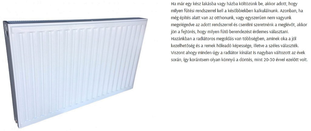 Hogyan válasszunk radiátort? – Egri Sztorik